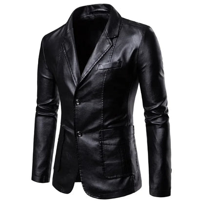 Turin Leather Blazer Jacket