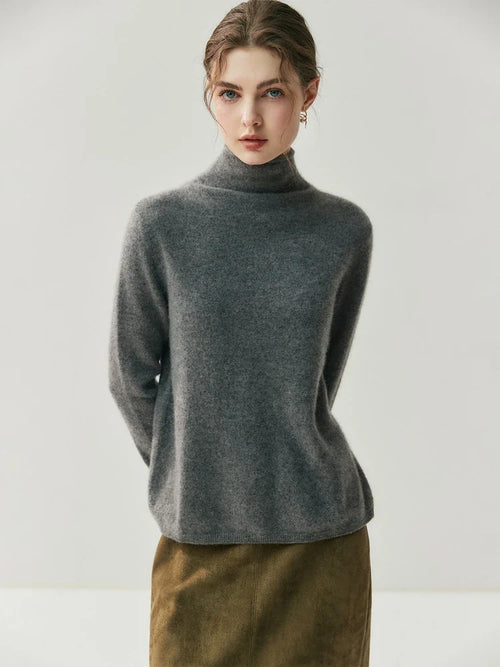 Serin Cashmere Blend Turtleneck Sweater