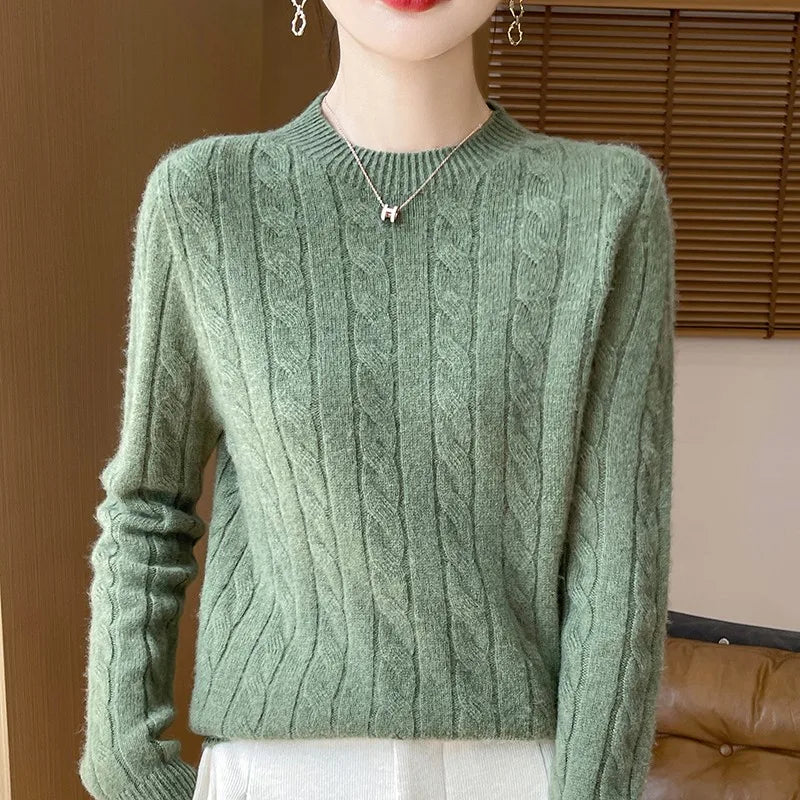 Alina Woolen Semi Turtleneck Sweater