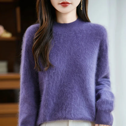 Arabelle Cashmere Wool High Neck Sweater