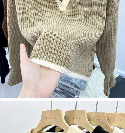 Alina Classic Knit Polo Top
