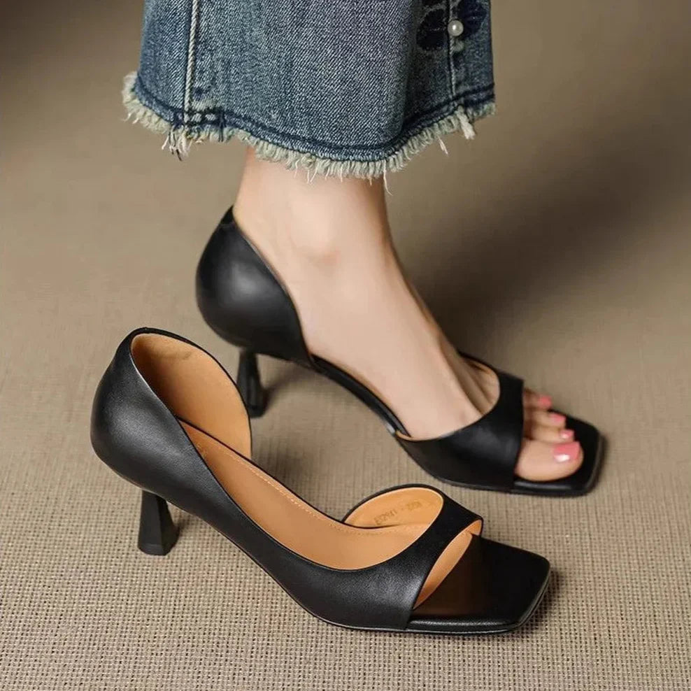 Arabella Chic Leather Heels