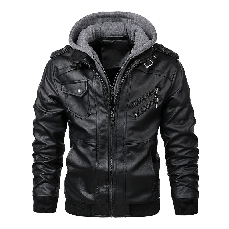 Lucerne Hooded Leather Jacket