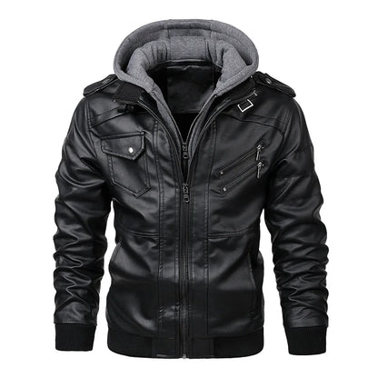 Lucerne Hooded Leather Jacket