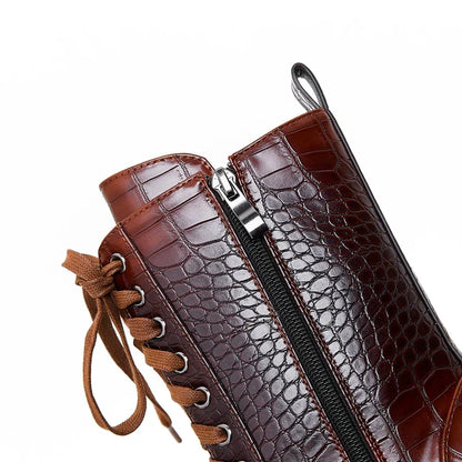 Santorini Fashion Lace Up Boots
