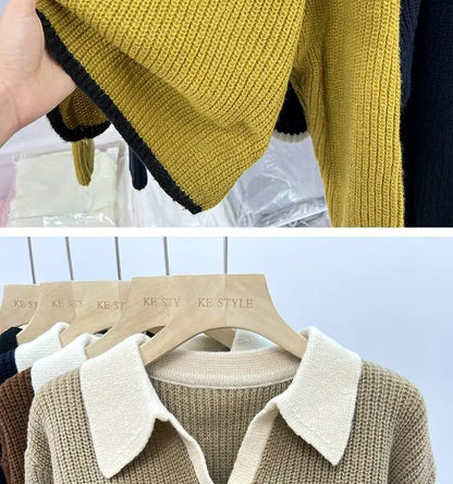 Alina Classic Knit Polo Top