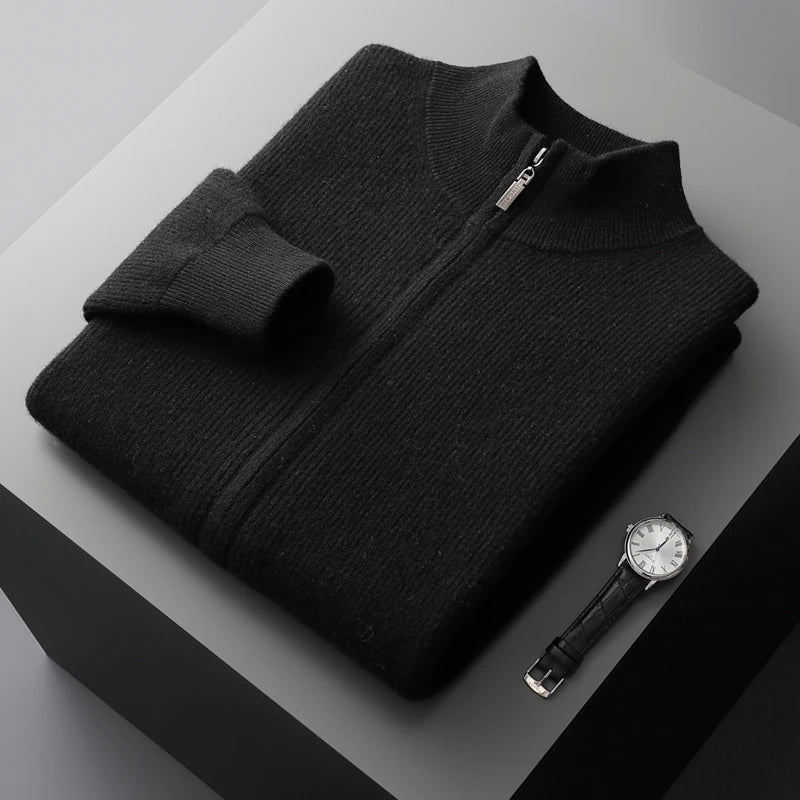 Halden Cashmere Blend Zip Cardigan
