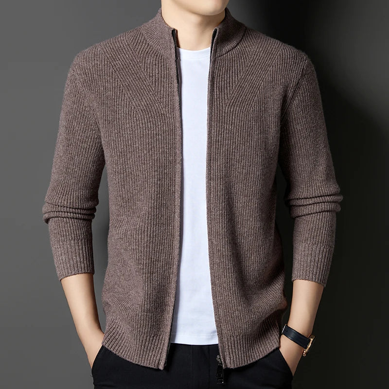 Eldrin Wool Zip Cardigan