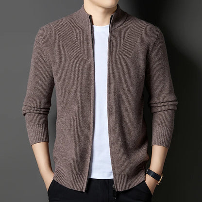 Eldrin Wool Zip Cardigan