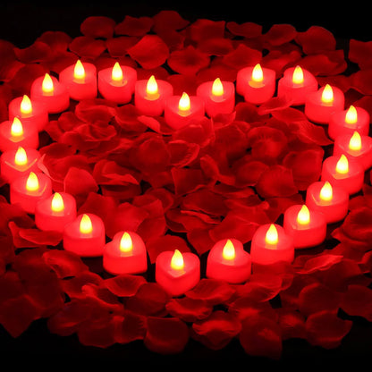 24PCS LED Flameless Tea Light Candles with  Shell Casing
