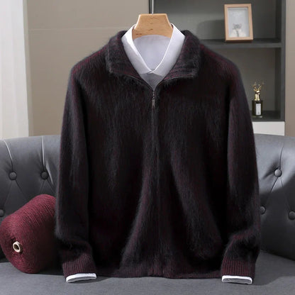 Marvion Cashmere Zip Cardigan