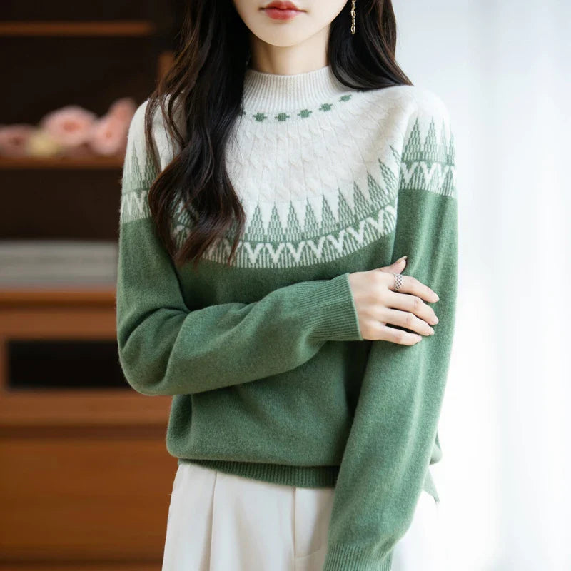 Aurelia High Neck Wool Sweater