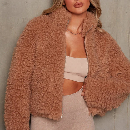 Aria Zip Up Sherpa Jacket