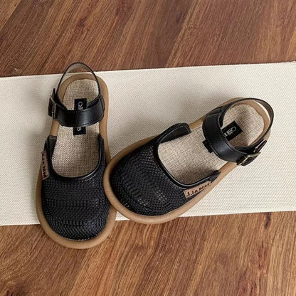 Flora Woven Leather Sandals