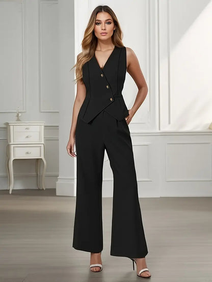 Soren Women’s Sleeveless Two Piece Jumpsuit