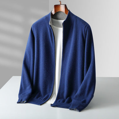 Men’s Andreas Cashmere Blend Zip Cardigan