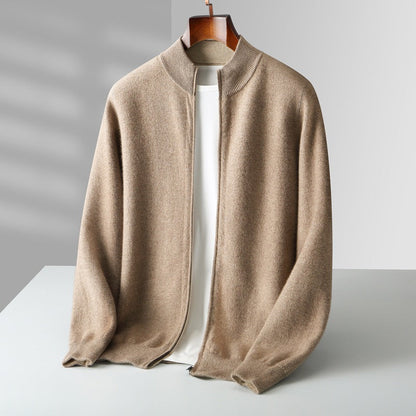 Men’s Andreas Cashmere Blend Zip Cardigan