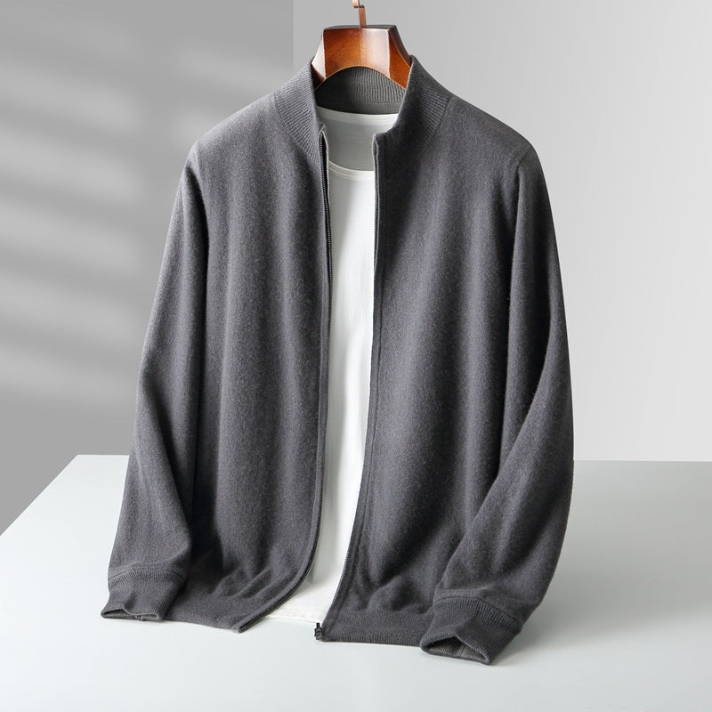 Men’s Andreas Cashmere Blend Zip Cardigan