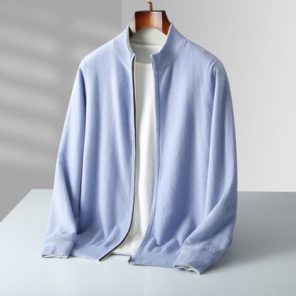 Men’s Andreas Cashmere Blend Zip Cardigan