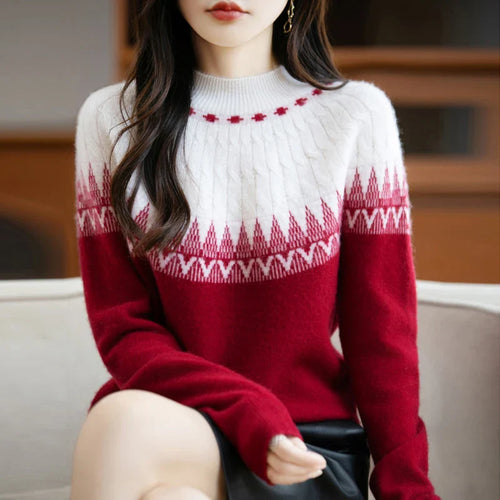 Aurelia High Neck Wool Sweater