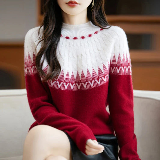 Aurelia High Neck Wool Sweater