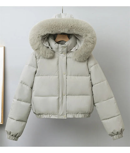 Livia Short Padded Fur Collar Jacket