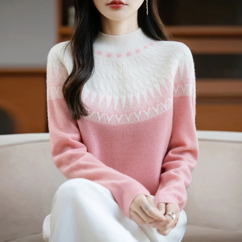 Aurelia High Neck Wool Sweater