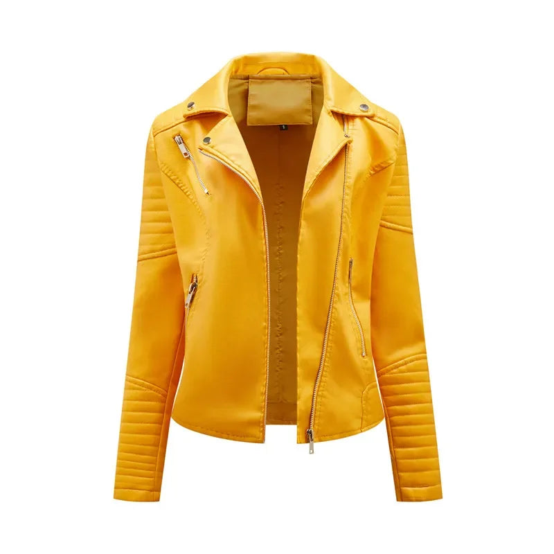 Kara Structured Faux Leather Jacket