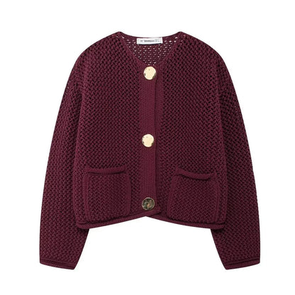 Clara Knitted Button Cardigan