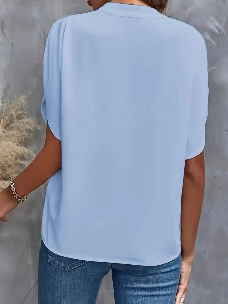 Lucia Silk Drape Blouse