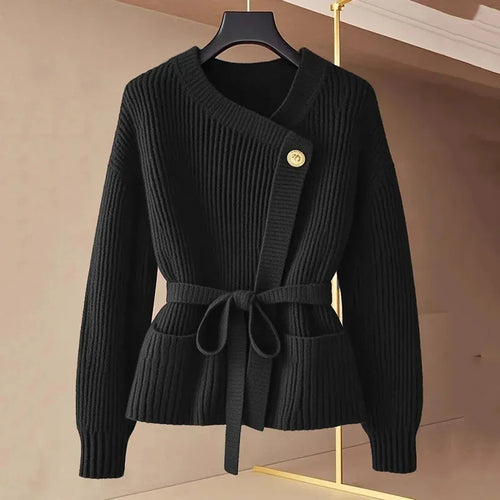 Averie Belted Knit Cardigan Coat