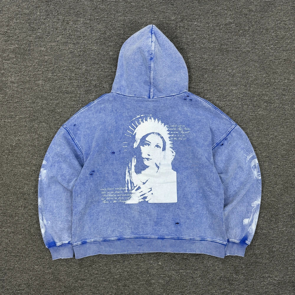 Oversized Men's Hooded Sweatshirt  Washed Cotton Street