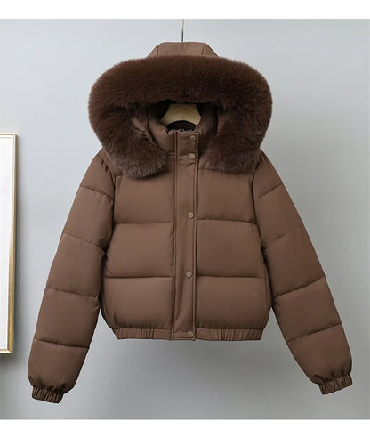 Livia Short Padded Fur Collar Jacket
