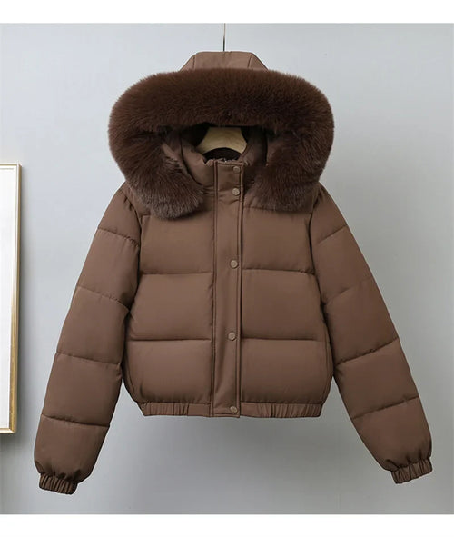 Livia Short Padded Fur Collar Jacket