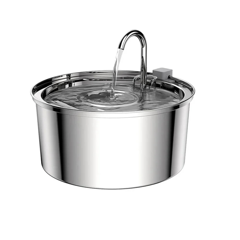 AquaPure Stainless Steel Pet Fountain
