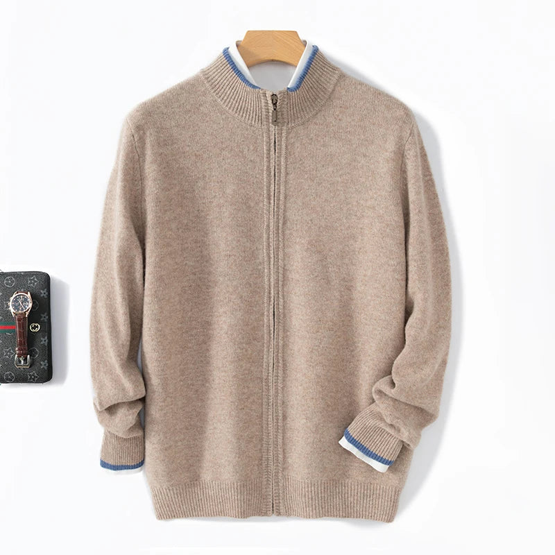 Meriden Wool Zip Cardigan