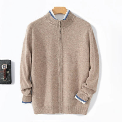 Meriden Wool Zip Cardigan