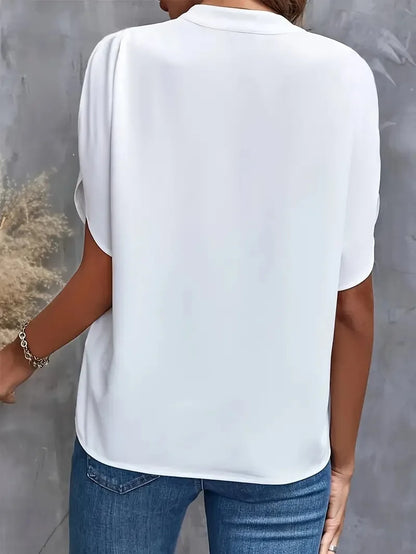 Lucia Silk Drape Blouse