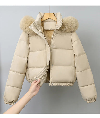 Livia Short Padded Fur Collar Jacket