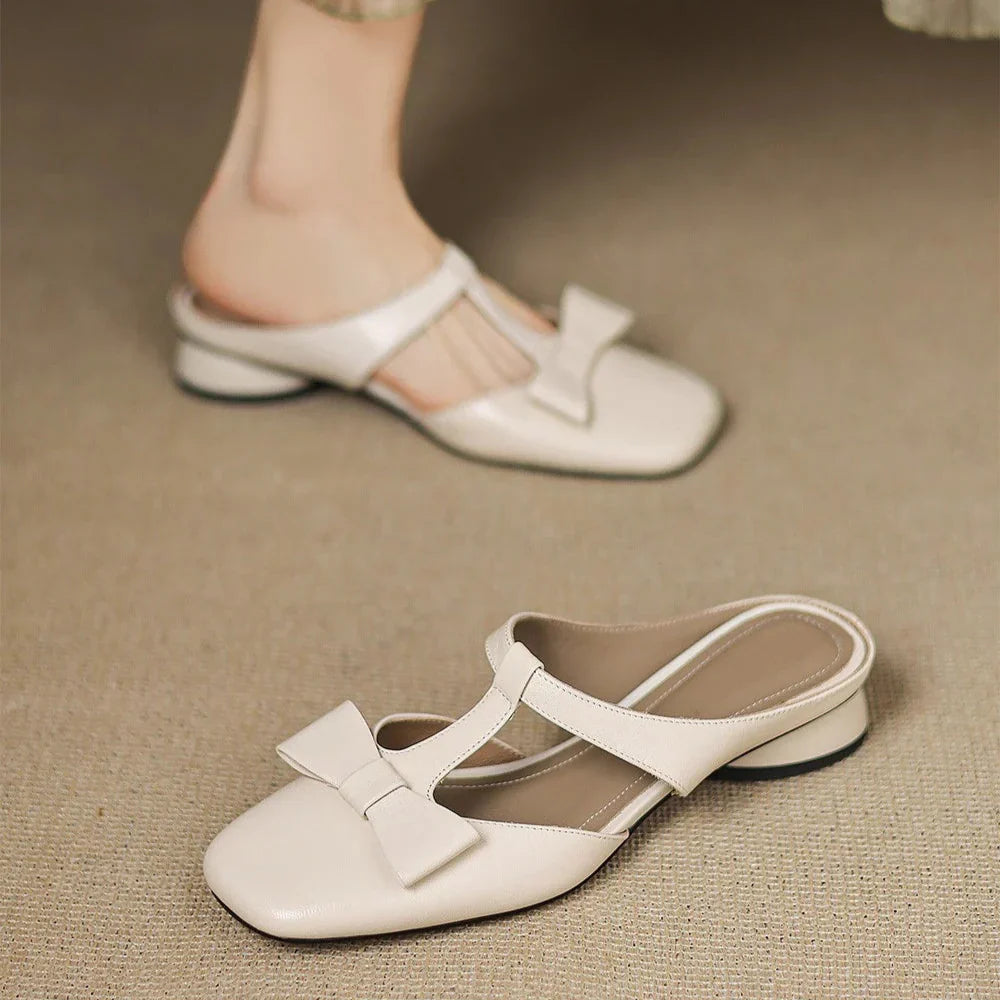 Calista Leather Mules