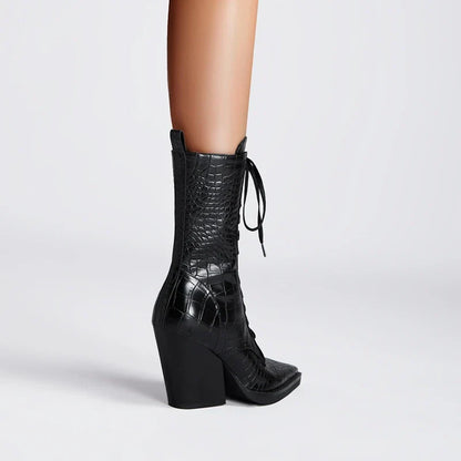 Santorini Fashion Lace Up Boots