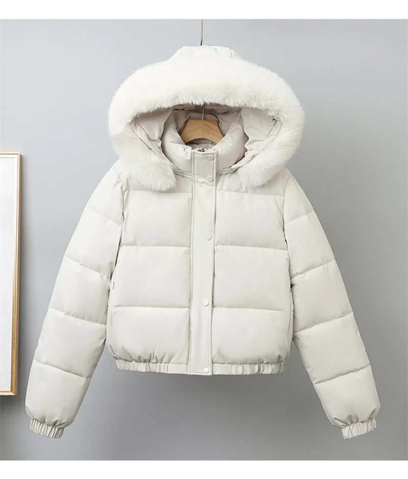 Livia Short Padded Fur Collar Jacket