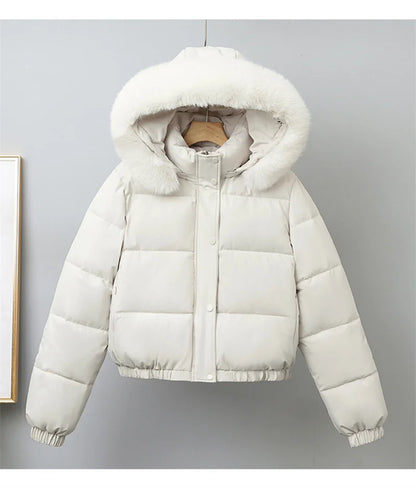 Livia Short Padded Fur Collar Jacket