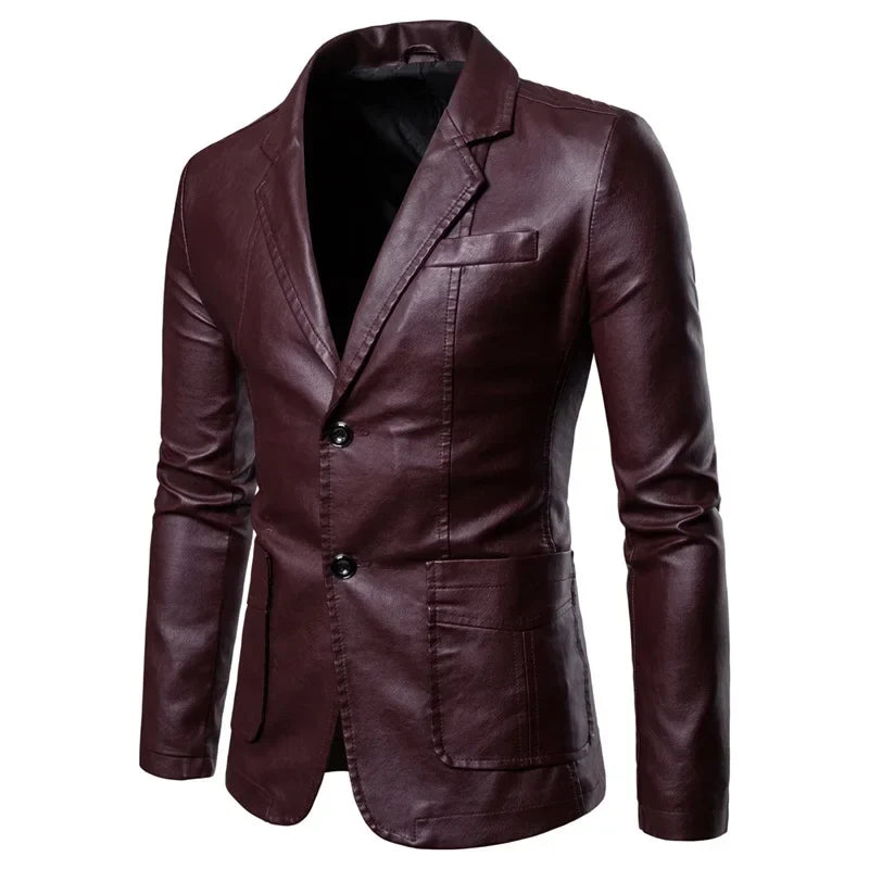 Turin Leather Blazer Jacket