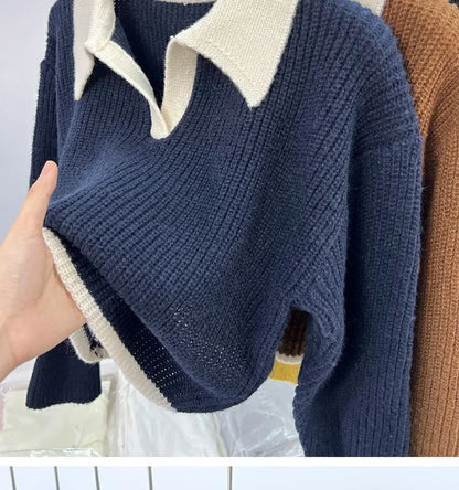 Alina Classic Knit Polo Top