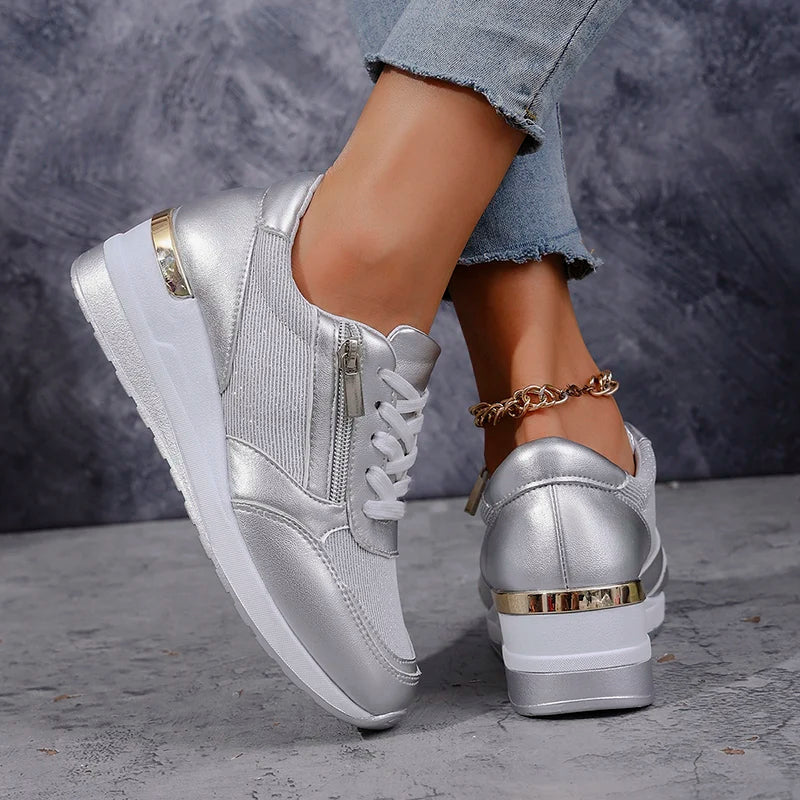 Nova Metallic Platform Sneakers