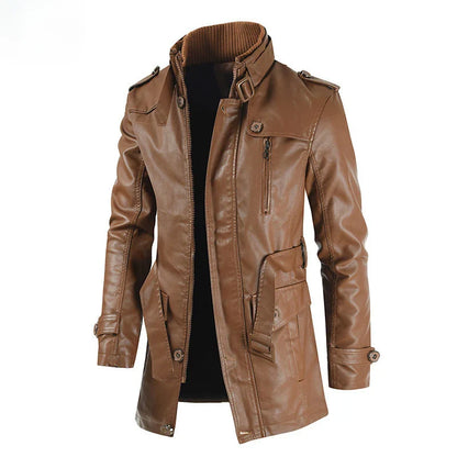 Ravenna Long Leather Jacket