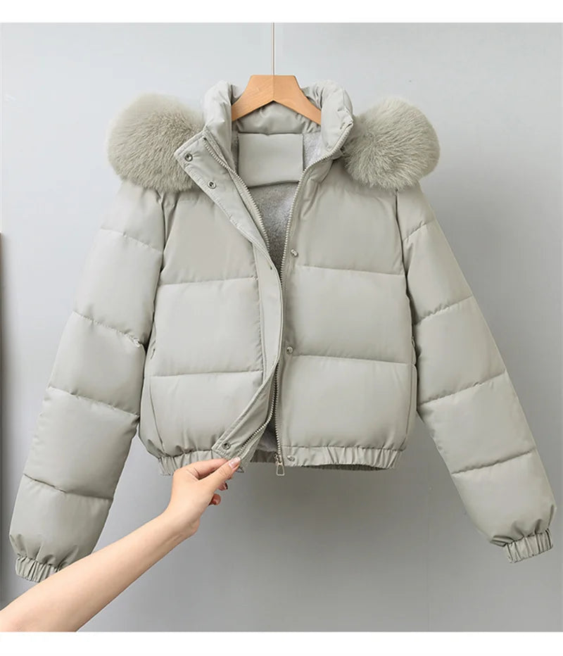 Livia Short Padded Fur Collar Jacket