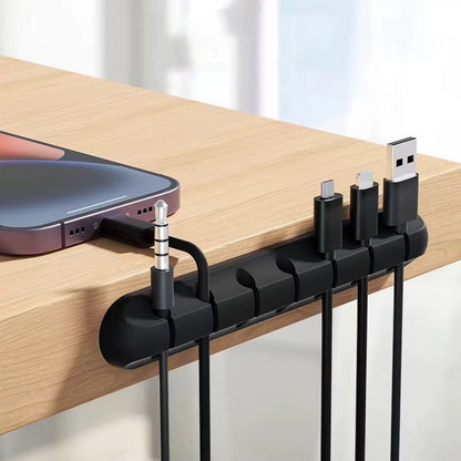 Premium Silicone Cable Organiser Clips – Desk Wire Management Set