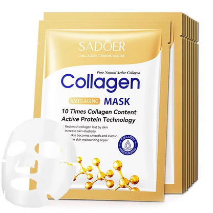Hydrating Collagen Face Sheet Masks – Deep Moisture Skincare Treatment